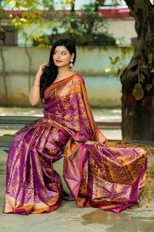 তানাবানা কাতান শাড়ী